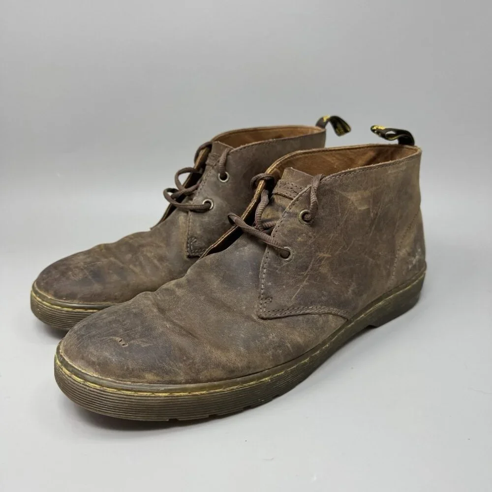 Doc Martens Cabrillo Brown Leather Chukka Ankle Boots Men's Size US 12